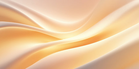 smooth abstract beige background with flowing wave shapes and soft gradient lighting.の素材
