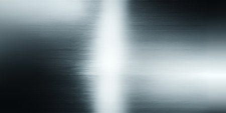 close-up of brushed aluminum texture with reflective silver tones and sleek design, ideal for contemporary backgroundsの素材