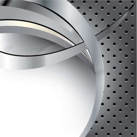 Futuristic metal background templateのイラスト素材