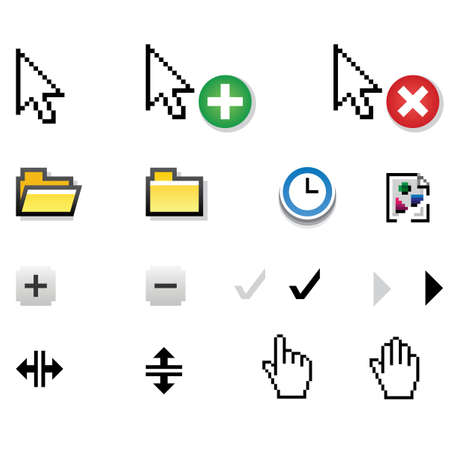 Different vector iconsのイラスト素材
