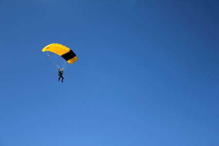 Skydiver in the blueの写真素材