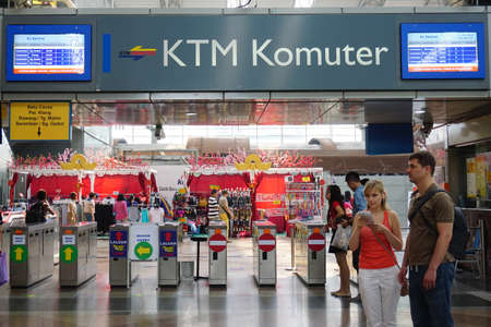 KL SENTRAL, KUALA LUMPUR-MARCH 21. 2015: Stesen Sentral, Malaysia\\\\のeditorial素材