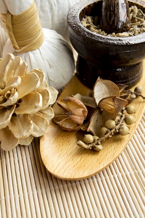 aromatherapy and spaの写真素材