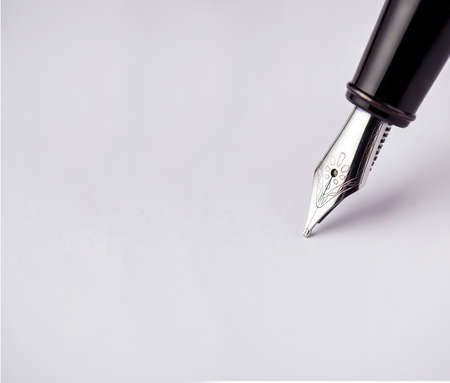 Pen on white backgroundの写真素材