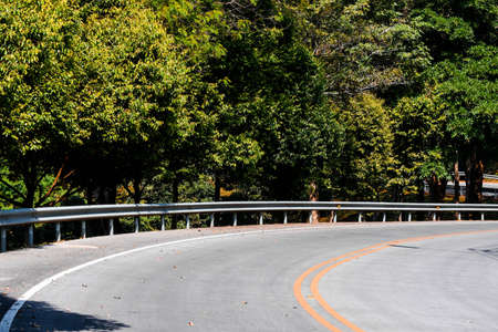 Road within a university in Thailand.の写真素材