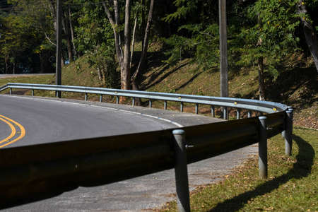 Road within a university in Thailand.の写真素材