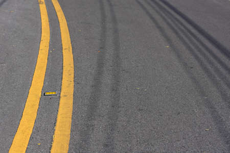 Road within a university in Thailand.の写真素材