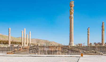Shiraz - Iran. Welcome to Persepolis.One of the great wonders of the ancient world, Persepolis embodies not just a grand architectural scheme but also a grand idea.の写真素材