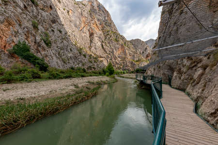 Incesu (Kazankaya Uzungecit) Canyon in Corum. Incesu, Ortakoy - Corum / Turkey.の写真素材