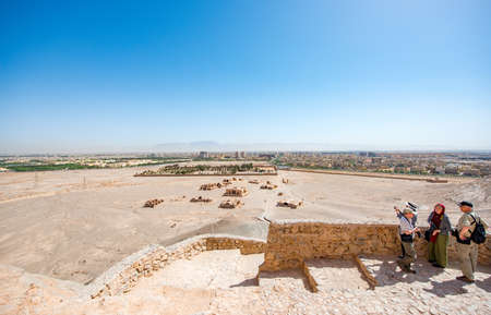 Yazd - Iran. April 23, 2017. The Temple of Silence in Yazd.With its winding lanes, forest of badgirs, mud-brick houses and delightful places to stay, Yazd is a 'don't miss' destination.のeditorial素材