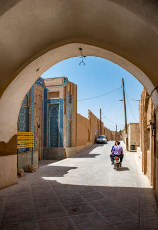 Yazd - Iran. April 23, 2017. The Temple of Silence in Yazd.With its winding lanes, forest of badgirs, mud-brick houses and delightful places to stay, Yazd is a 'don't miss' destination.のeditorial素材