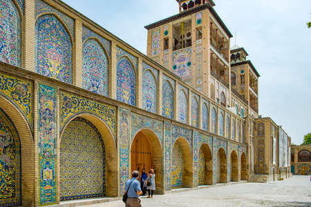 Edifice of the Sun of the royal palace Golestan oldest groups of buildings in persian capital, was...