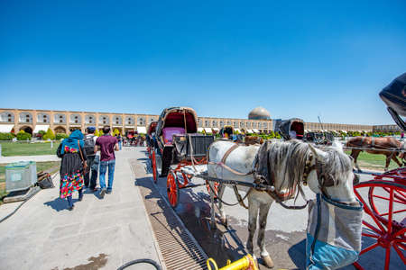 ISFAHAN, IRAN.Shah (Imam) Mosque (Jameh Abbasi Mosque), Imam mosque in Naghsh-i Jahan Square.