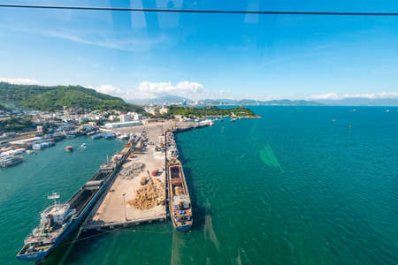 Vinpearl Land, Nha Trang, Vietnam - December 16, 2015: Vinpearl Land lying on the H n Tre Island, is a Resort Island with a Water Park, Amusement Park, and 5-star Hotels in Nha Trangのeditorial素材