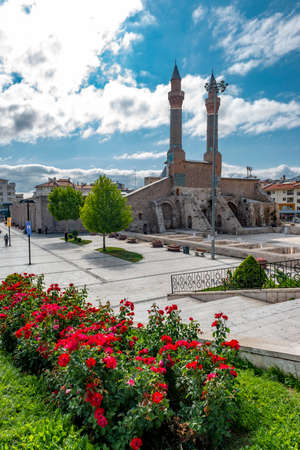 Sivas, Turkey. August 24,2019. Sivas Double Minaret Madrasa.のeditorial素材