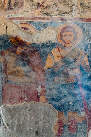 Nigde, Turkey. August 25, 2019: Andaval (Adualis, Ambabalis) Church in Aktas. In Niger. Constantine Basilica, Helena Church.のeditorial素材