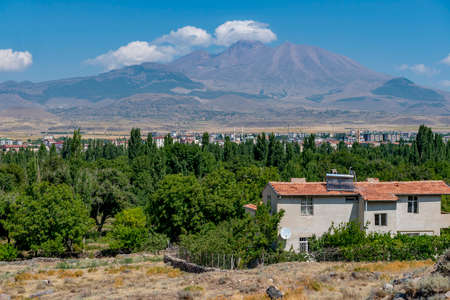 Zara, Sivas - Turkey. August 23, 2019: A Zara City View of top.のeditorial素材