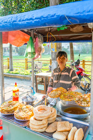 Hoi An is the city in the middle of Vietnam and famous for its well-preserved old townのeditorial素材