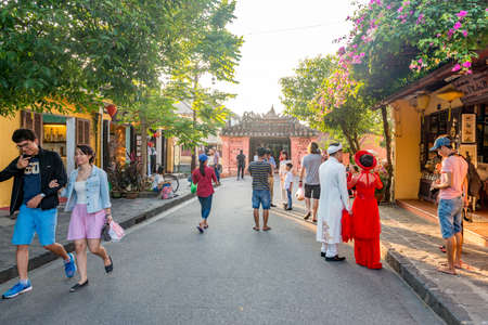 Hoi An is the city in the middle of Vietnam and famous for its well-preserved old townのeditorial素材