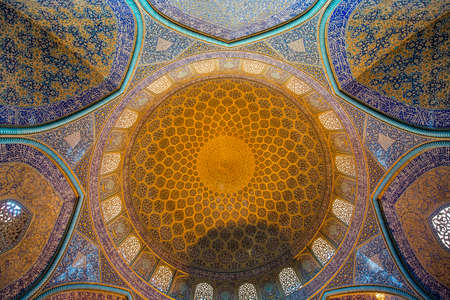 Esfahan, Iran. The Royal Mosque (Shah Mosque) .April 2017. The Jameh complex is a veritable museum of Islamic architecture while still functioning as a busy place of worship.のeditorial素材