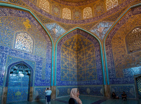 Esfahan, Iran. The Royal Mosque (Shah Mosque) .April 2017. The Jameh complex is a veritable museum...