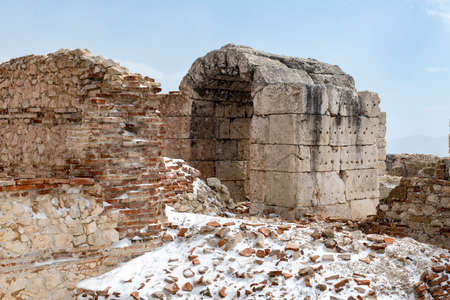 Gymnasium. Welcome to Sagalassos. Isparta, Turkey.To visit  sprawling ruins of Sagalassos, high amid...