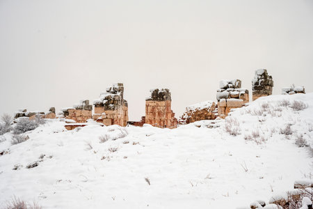 Welcome to Sagalassos. Isparta, Turkey.To visit the sprawling ruins of Sagalassos, high amid the jagged peaks of Akdag, is to approach myth: the ancient ruined city set in starkの写真素材
