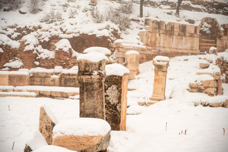 Welcome to Sagalassos. Isparta, Turkey.To visit the sprawling ruins of Sagalassos, high amid the jagged peaks of Akdag, is to approach myth: the ancient ruined city set in starkの写真素材