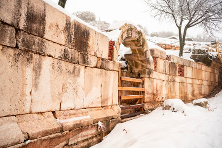 Welcome to Sagalassos. Isparta, Turkey.To visit the sprawling ruins of Sagalassos, high amid the jagged peaks of Akdag, is to approach myth: the ancient ruined city set in starkの写真素材