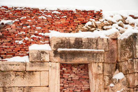 Welcome to Sagalassos. Isparta, Turkey.To visit the sprawling ruins of Sagalassos, high amid the jagged peaks of Akdag, is to approach myth: the ancient ruined city set in starkの写真素材