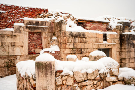 Welcome to Sagalassos. Isparta, Turkey.To visit the sprawling ruins of Sagalassos, high amid the jagged peaks of Akdag, is to approach myth: the ancient ruined city set in starkの写真素材