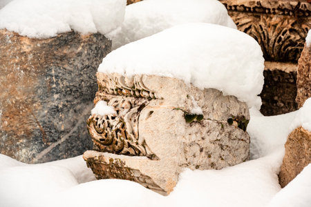 Welcome to Sagalassos. Isparta, Turkey.To visit the sprawling ruins of Sagalassos, high amid the jagged peaks of Akdag, is to approach myth: the ancient ruined city set in starkの写真素材