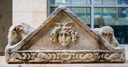 Statues, sarcophagi and other artifacts from the ancient city of Perge are exhibited in the Antalya...
