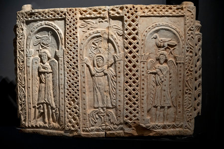 Statues, sarcophagi and other artifacts from the ancient city of Perge are exhibited in the Antalya...