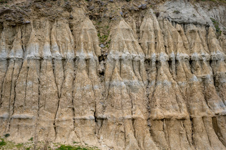 ancient, beautiful, canyon, clay, cliff, fairy chimney, flue, geological, geologist, geology, geomorphology, hiking, hill, historical, history, hot day, kula, landscape, lime, maniの写真素材