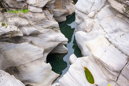 Panorama landscape of rock formations of Tasyaran Valley Natural Park canyon (Tasyaran Valley). Located in Usak (Usak), Turkeyの写真素材