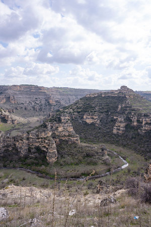 Ulubey Canyon is a nature park in the Ulubey and KarahallÄ± of Usak, Turkey. The park provides suitable habitat for many species of animals and plants and is being developed as a ceの写真素材