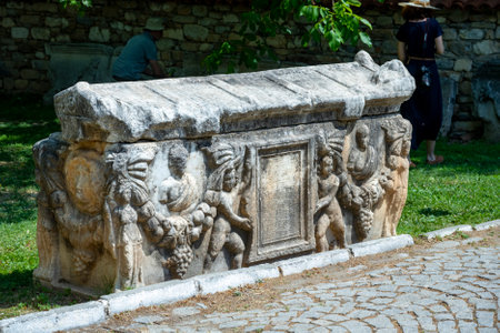 The Aphrodite of Aphrodisias (Aphrodisias) combined aspects of a local Anatolian, archaic fertility goddess with those of the Hellenic Aphrodite, goddess of love and beauty. Geyre,の写真素材
