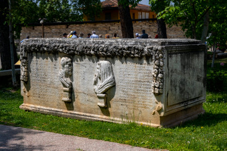 The Aphrodite of Aphrodisias (Aphrodisias) combined aspects of a local Anatolian, archaic fertility goddess with those of the Hellenic Aphrodite, goddess of love and beauty. Geyre,の写真素材