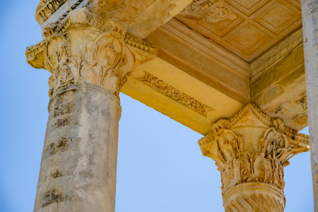 The Aphrodite of Aphrodisias (Aphrodisias) combined aspects of a local Anatolian, archaic fertility goddess with those of the Hellenic Aphrodite, goddess of love and beauty. Geyre,の写真素材