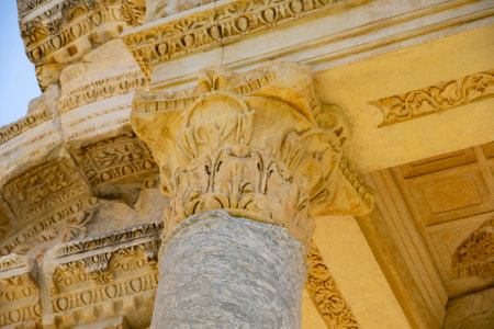 The Aphrodite of Aphrodisias (Aphrodisias) combined aspects of a local Anatolian, archaic fertility goddess with those of the Hellenic Aphrodite, goddess of love and beauty. Geyre,の写真素材