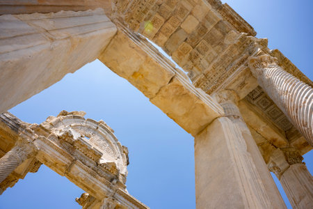 The Aphrodite of Aphrodisias (Aphrodisias) combined aspects of a local Anatolian, archaic fertility goddess with those of the Hellenic Aphrodite, goddess of love and beauty. Geyre,の写真素材
