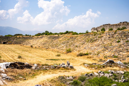 The Aphrodite of Aphrodisias (Aphrodisias) combined aspects of a local Anatolian, archaic fertility goddess with those of the Hellenic Aphrodite, goddess of love and beauty. Geyre,の写真素材