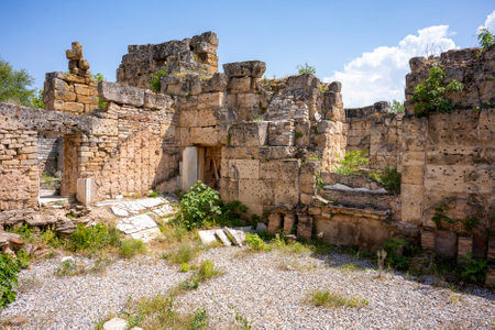 The Aphrodite of Aphrodisias (Aphrodisias) combined aspects of a local Anatolian, archaic fertility goddess with those of the Hellenic Aphrodite, goddess of love and beauty. Geyre,の写真素材