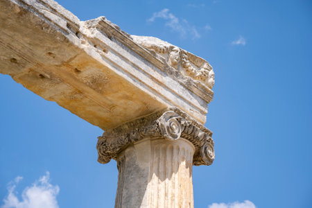 The Aphrodite of Aphrodisias (Aphrodisias) combined aspects of a local Anatolian, archaic fertility goddess with those of the Hellenic Aphrodite, goddess of love and beauty. Geyre,の写真素材