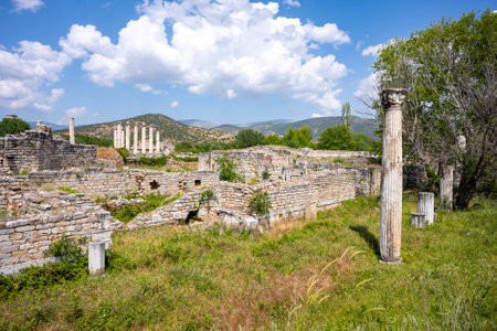 The Aphrodite of Aphrodisias (Aphrodisias) combined aspects of a local Anatolian, archaic fertility goddess with those of the Hellenic Aphrodite, goddess of love and beauty. Geyre,の写真素材