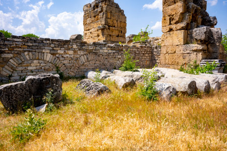 The Aphrodite of Aphrodisias (Aphrodisias) combined aspects of a local Anatolian, archaic fertility goddess with those of the Hellenic Aphrodite, goddess of love and beauty. Geyre,の写真素材