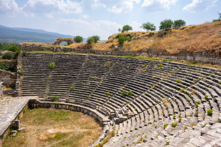 The Aphrodite of Aphrodisias (Aphrodisias) combined aspects of a local Anatolian, archaic fertility goddess with those of the Hellenic Aphrodite, goddess of love and beauty. Geyre,の写真素材