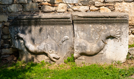 The Aphrodite of Aphrodisias (Aphrodisias) combined aspects of a local Anatolian, archaic fertility goddess with those of the Hellenic Aphrodite, goddess of love and beauty. Geyre,の写真素材