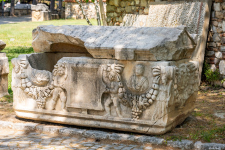 The Aphrodite of Aphrodisias (Aphrodisias) combined aspects of a local Anatolian, archaic fertility goddess with those of the Hellenic Aphrodite, goddess of love and beauty. Geyre,の写真素材